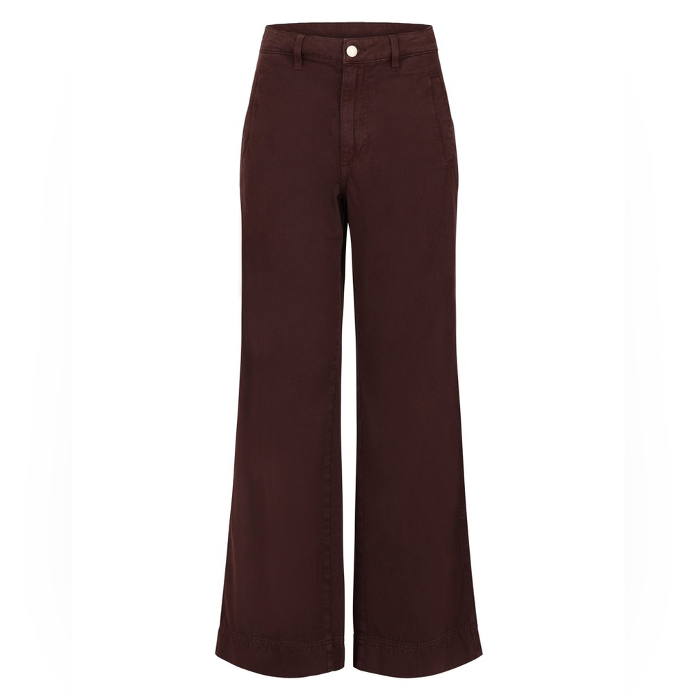 AMO Frida High-Rise Wide Flare Trousers Aubergine